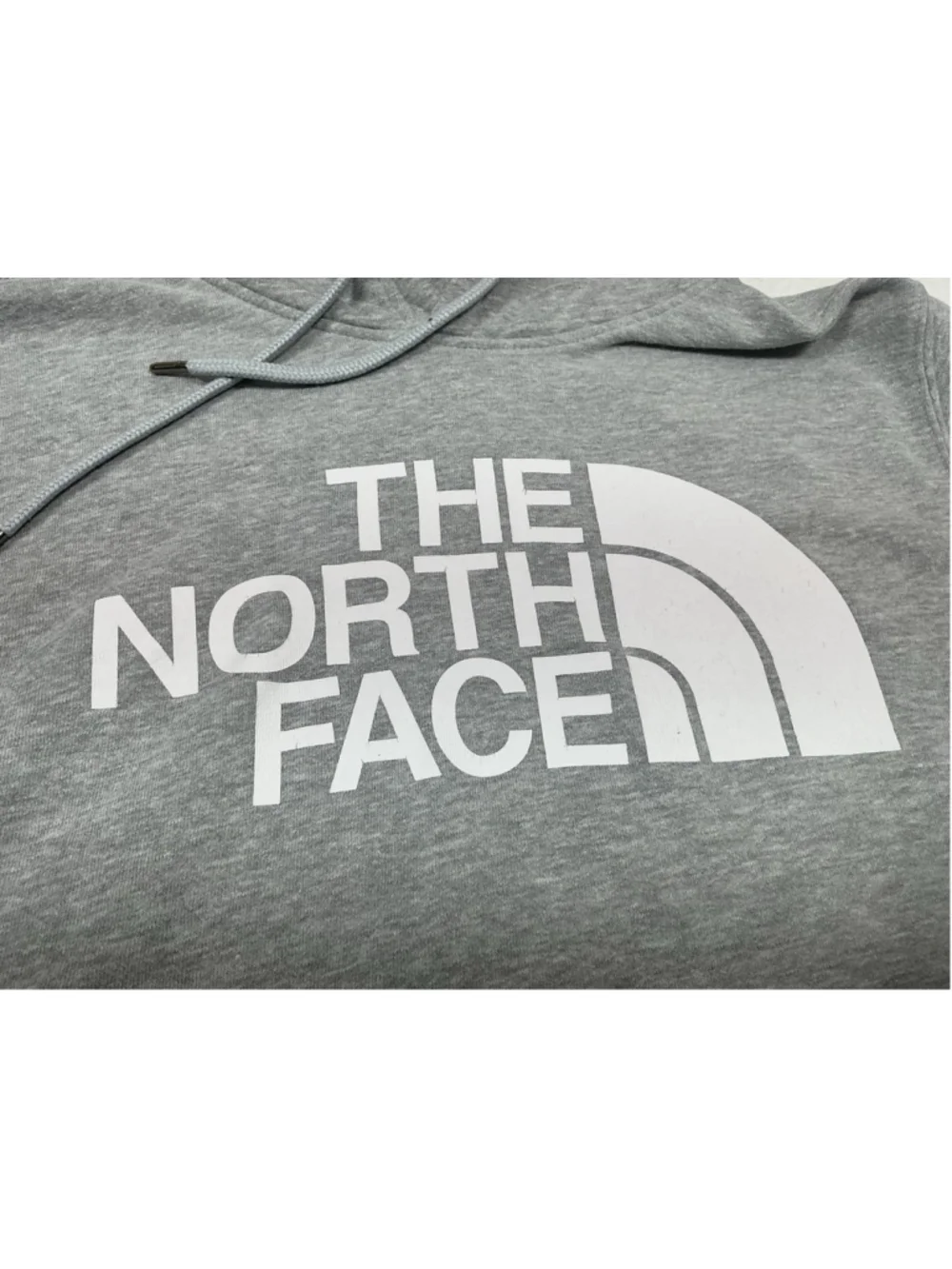 The North Face Mens Gray Fleece Pullover Hoodie Logo Graphic Pockets L